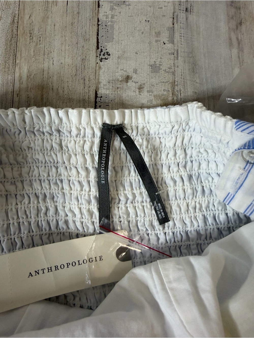 Anthropologie Striped Maxi Dress in Blue, White & Yellow-Green - Picture 4 of 10
